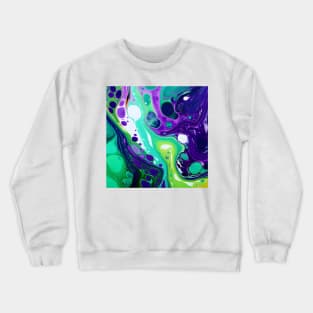 Neon Pulse: A Vivid Play of Color in Abstract Art Crewneck Sweatshirt